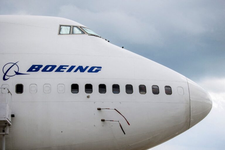 A Boeing Dreamlifter sits on the tarmac at their campus in North Charleston South Carolina 1