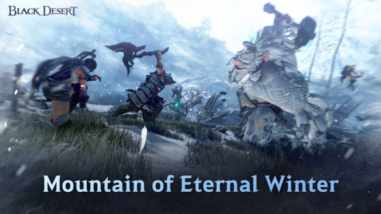 Black Desert Console Mountain of Eternal Winter Key Art