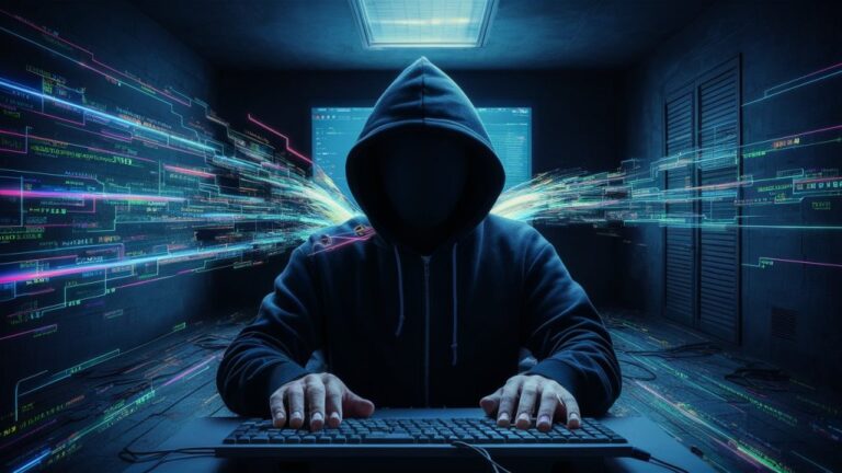 a captivating image of a faceless hacker in a diml 1l5en41qTTOaMLzmSsewEw Qs4 HqnXRPu4G5gchuHTAg