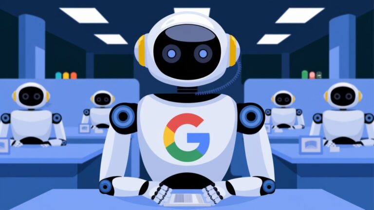 an illustration of a robot with a google logo as i V5lvaSymQKWx9aFcZvM38A W1FfGTNlTf xG vETfiSMg