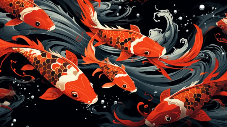 nuneybits Vector art of a school of koi fish c9def417 ac41 4805 82ab 766ca22287c7