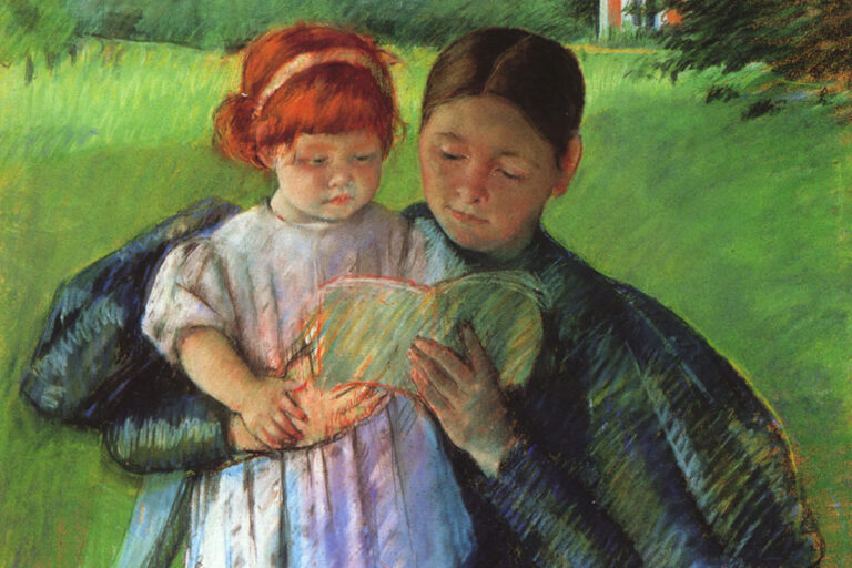 Nurse Reading to a Little Girl Mara Cassatt 1895