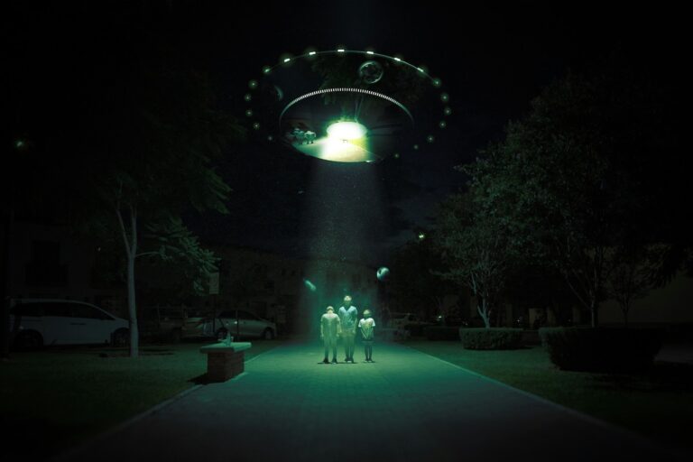 UFO at night