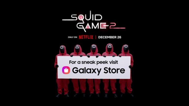 Squid Game x Galaxy Store Title Card